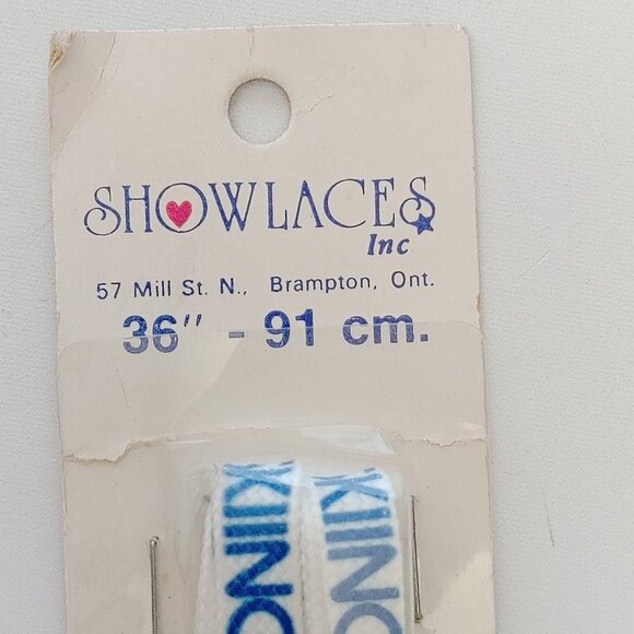 VINTAGE SHOWLACES SKIING Boot Laces Replacements NEW OLD STOCK 36" / 91 cm - Picture 2 of 3
